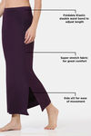 Zivame All Day Cut And Sew Height Extender Saree Inskirt - Blackberry Wine — thumbnail 7